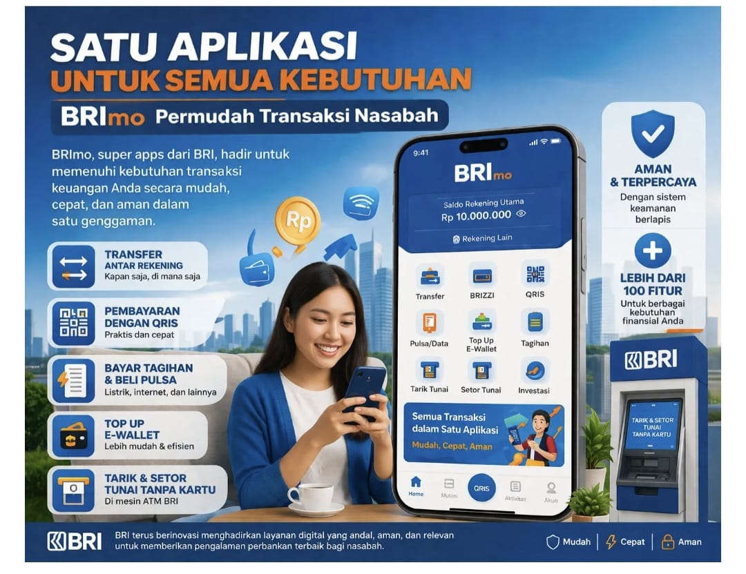 Satu Aplikasi untuk Semua, BRImo Perkuat Ekosistem Digital Nasabah