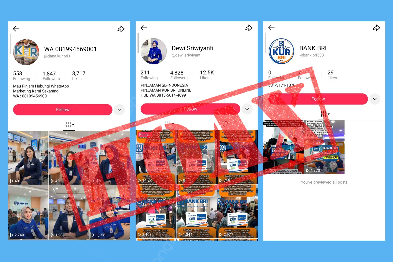 Masyarakat Wajib Waspada Modus Penipuan, BRI Tegaskan Pengajuan KUR Tidak Ditawarkan Secara Online