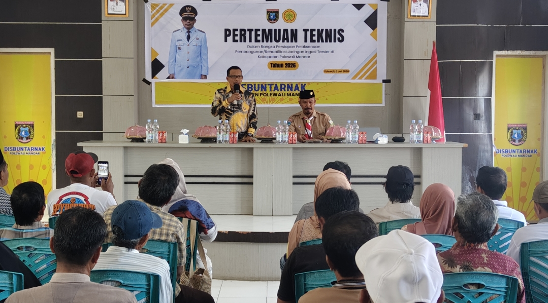 Sasar 5 Ribu Hektare Sawah, 70 Kelompok Tani di Polman Terima Program Rehabilitasi Irigasi