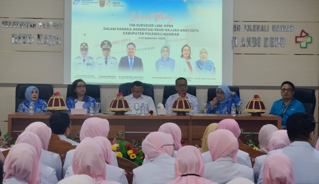 Tingkatkan Kualitas Layanan RSUD Hajja Andi Depu Polman Dijajaki Tim Akreditasi Kemenkes